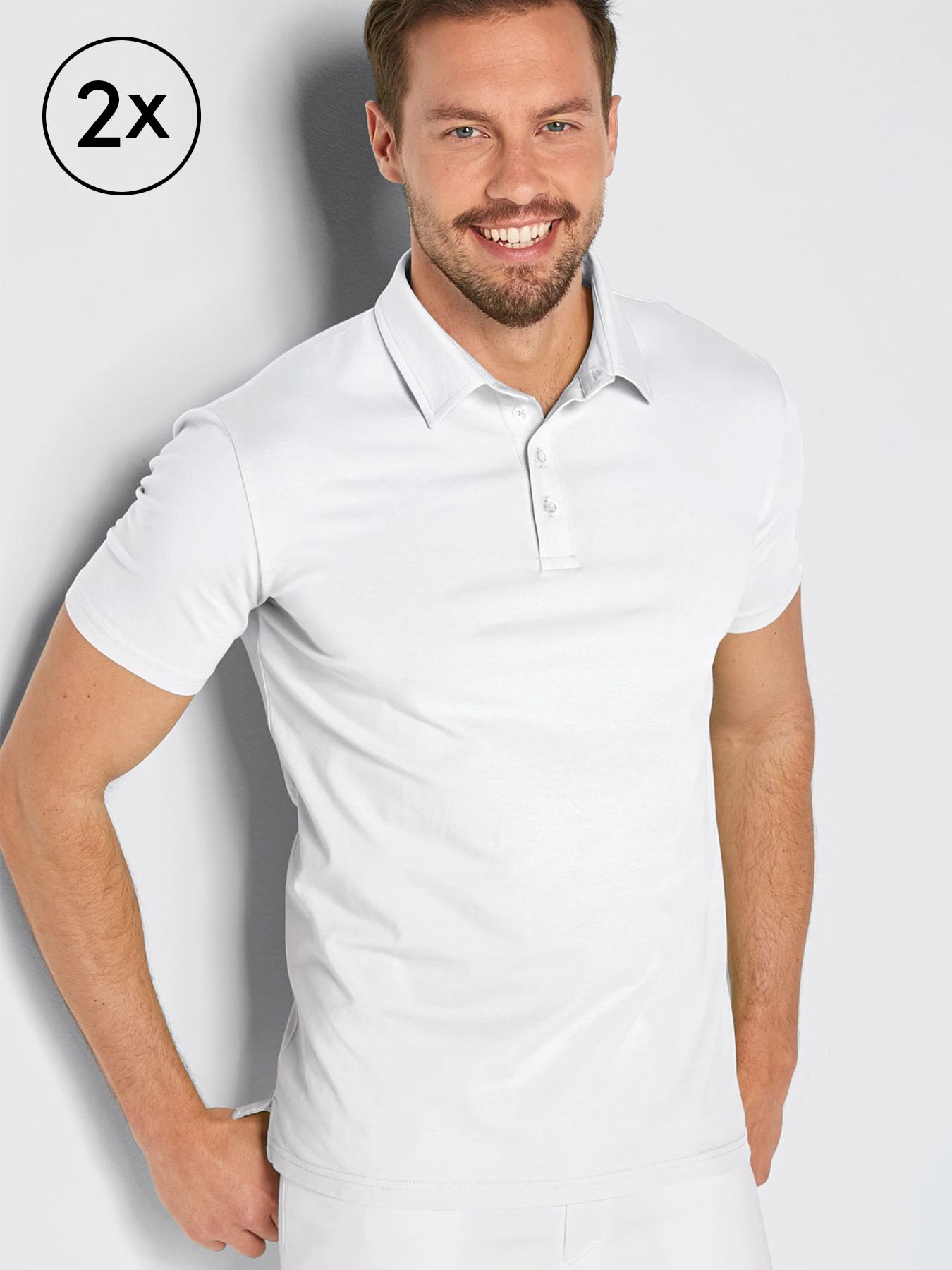 Polo en single jersey en lot de 2