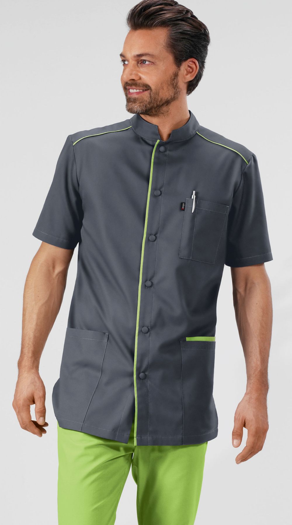 Blouse médicale avec boutonnière à pressions ANTRIM