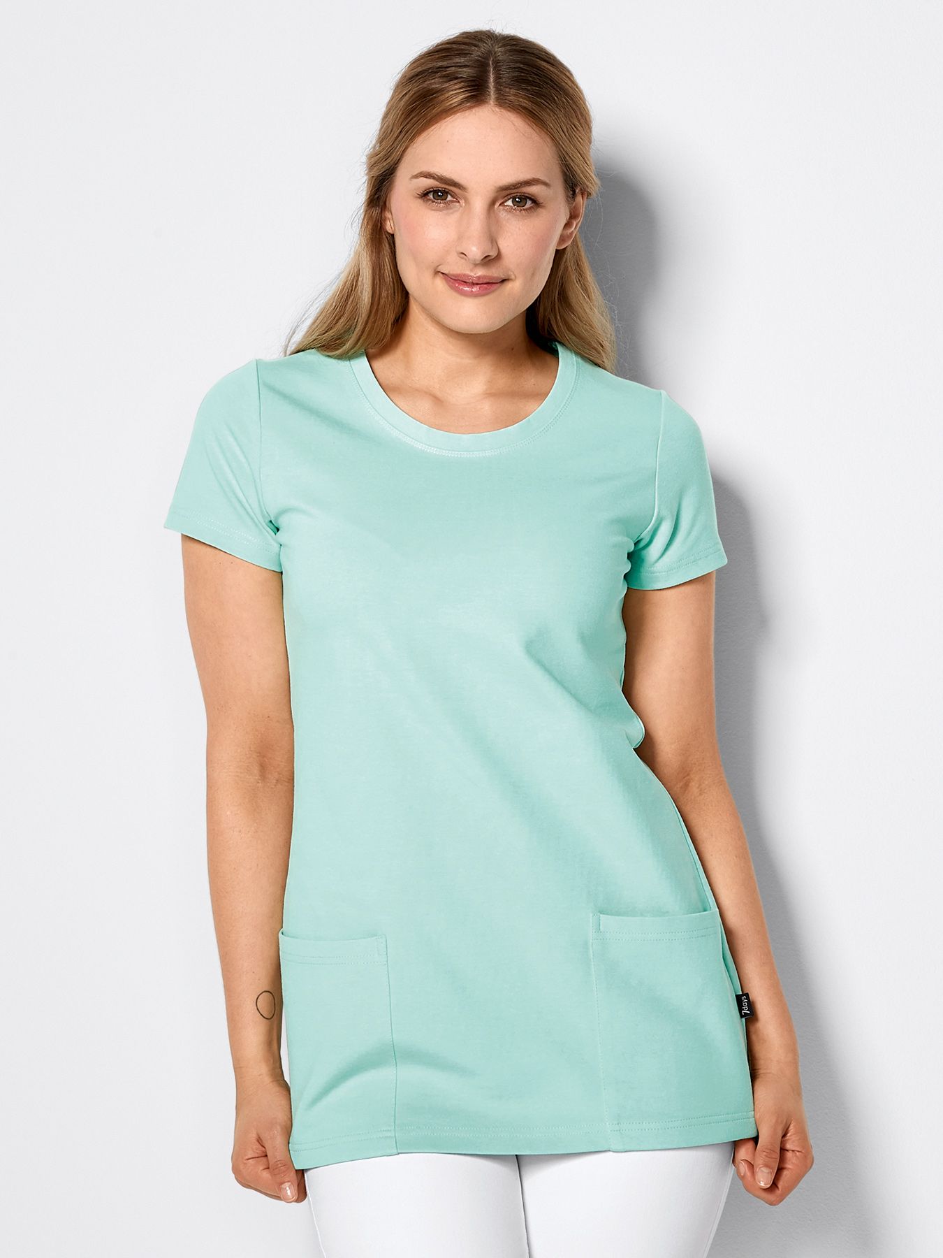 Long shirt en jersey opaque