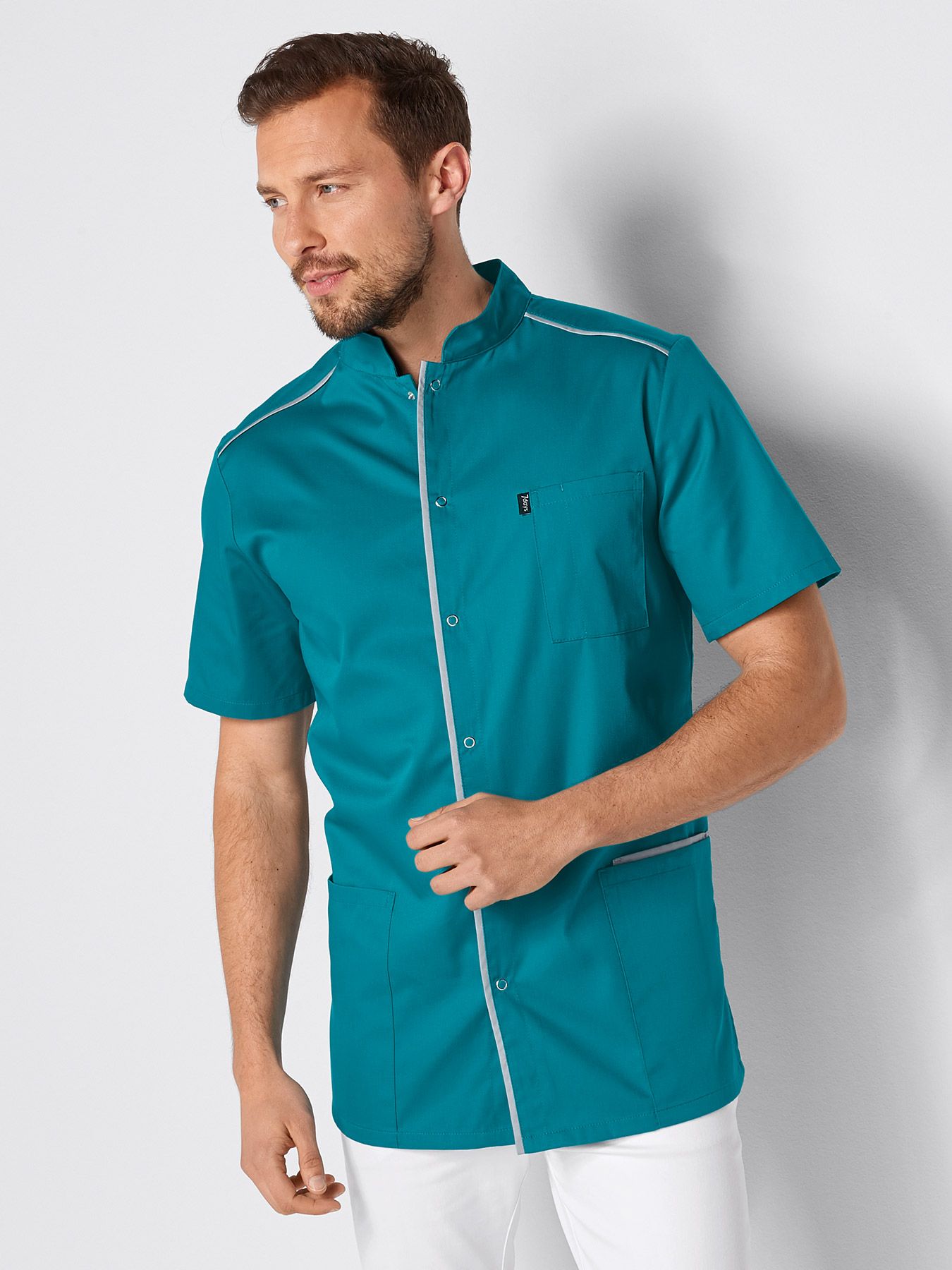 Blouse médicale avec boutonnière à pressions ANTRIM