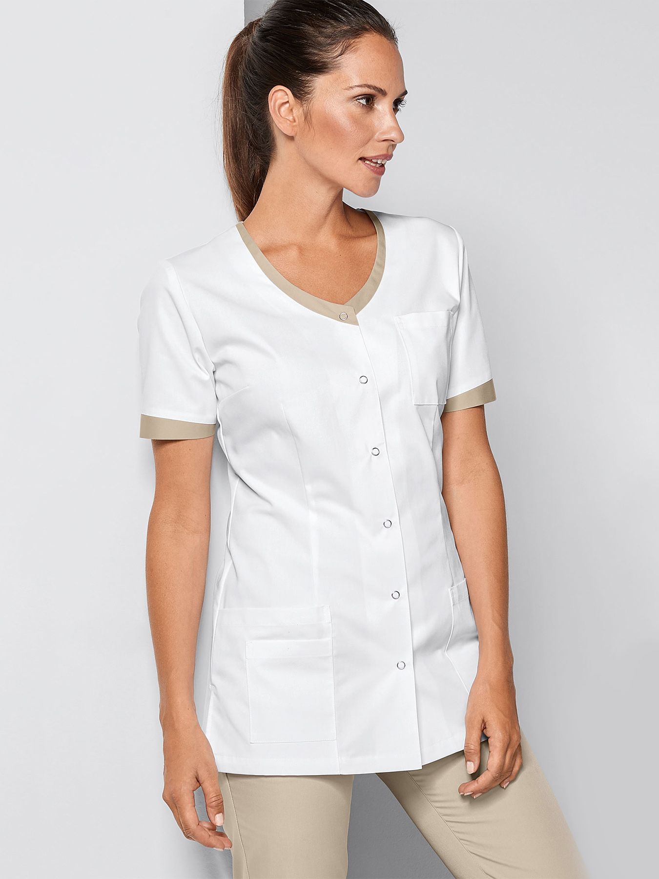 Blouse médicale avec détails colorés HEIDE