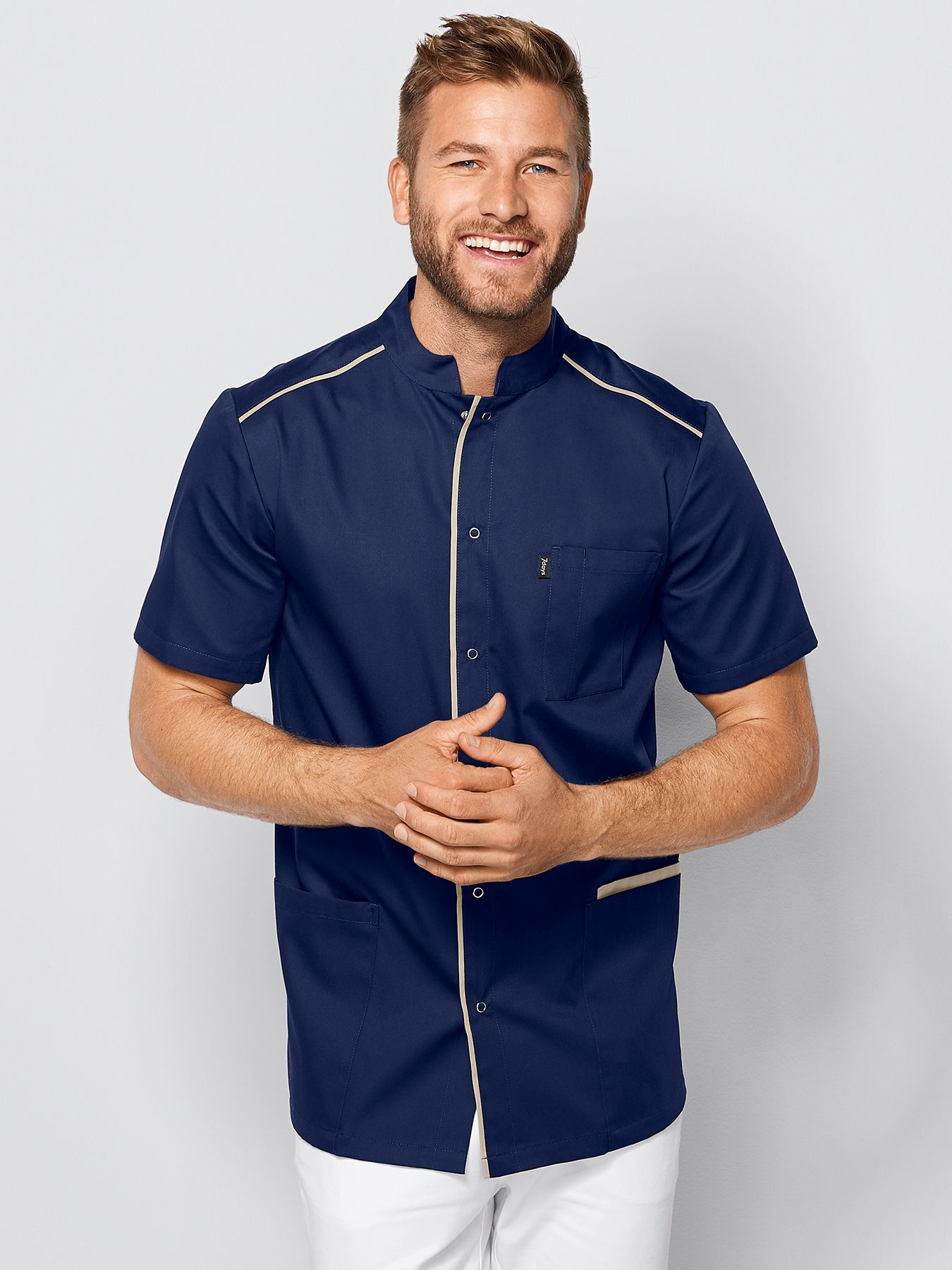 Blouse médicale avec boutonnière à pressions ANTRIM