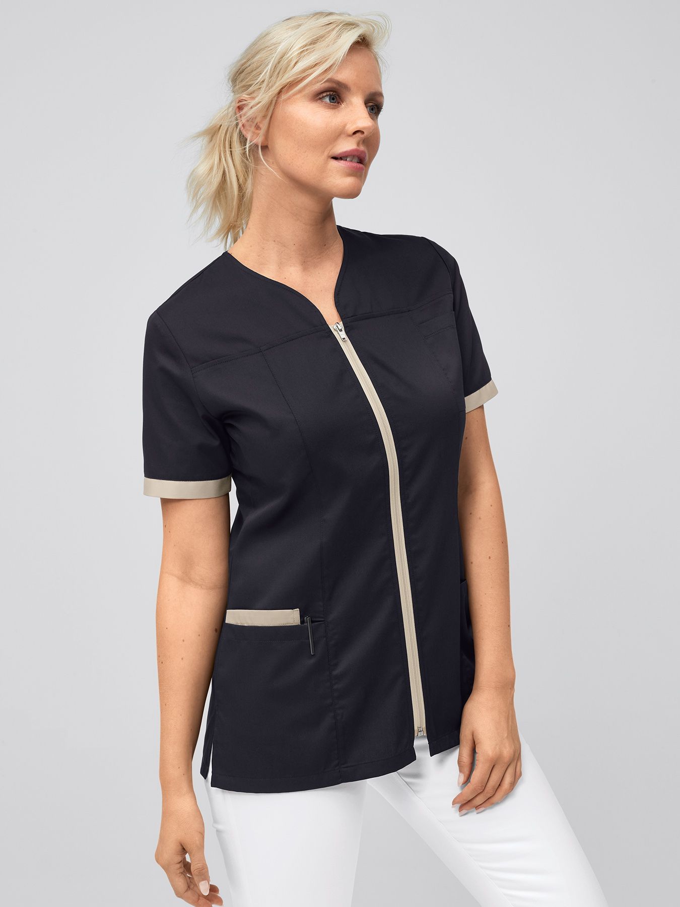 Blouse médicale avec fermeture éclair SILLA