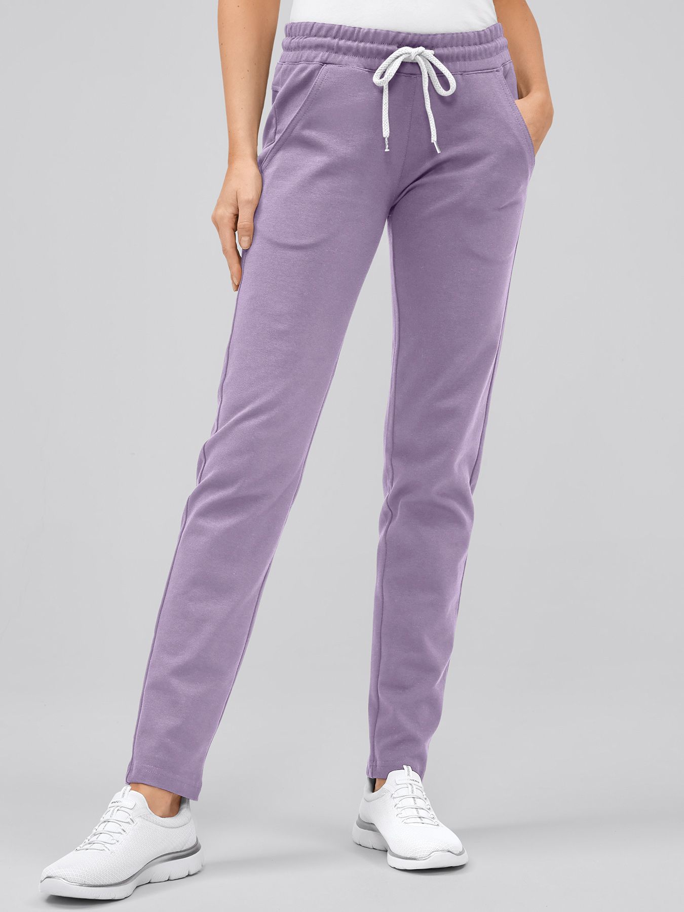 Pantalon décontracté prune femme