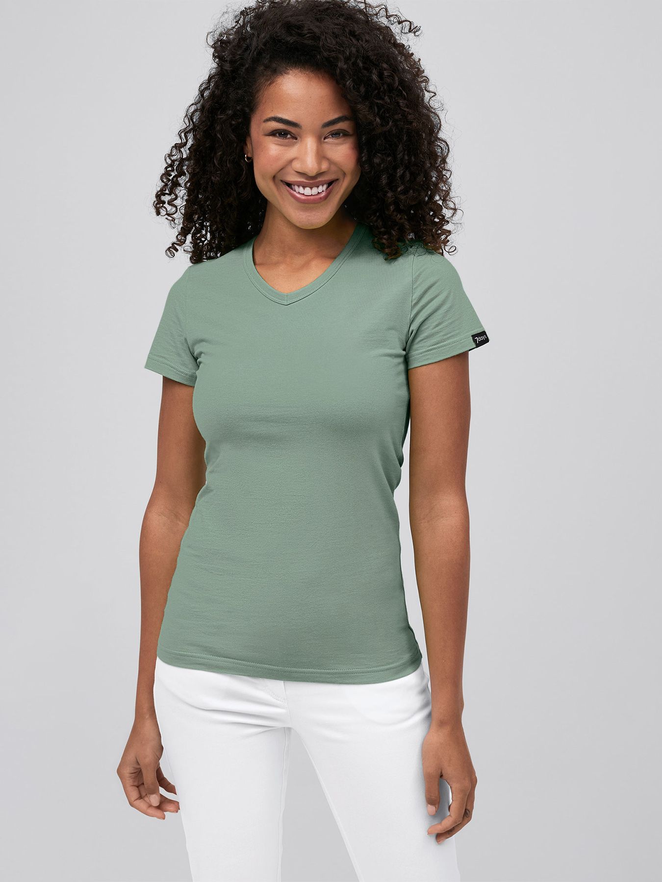 T-shirt femme à encolure V SPARTA , lavage à 60°