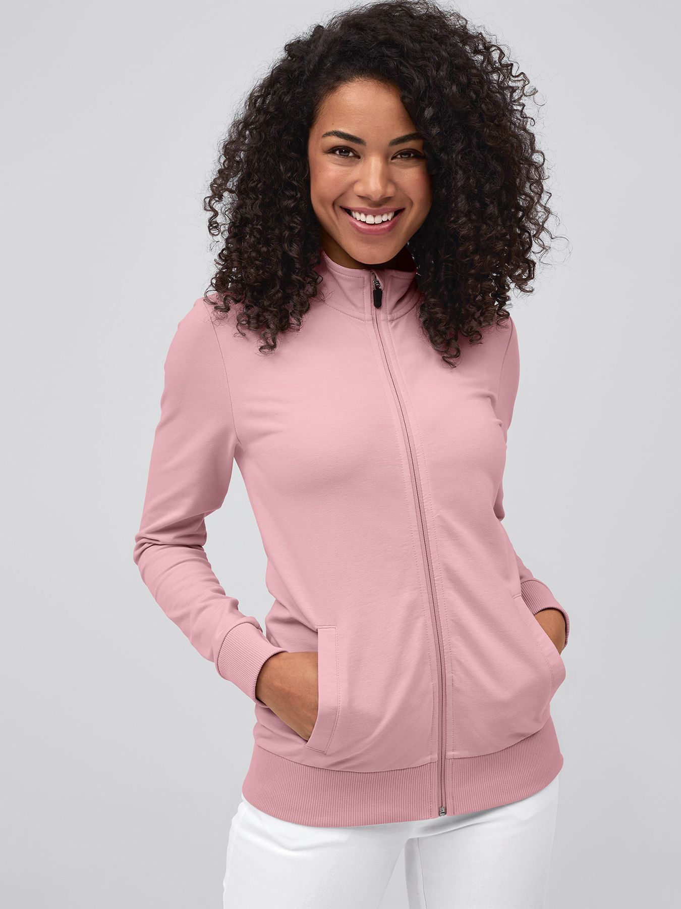 Sweat zippé femme CANNES, lavage à 60°