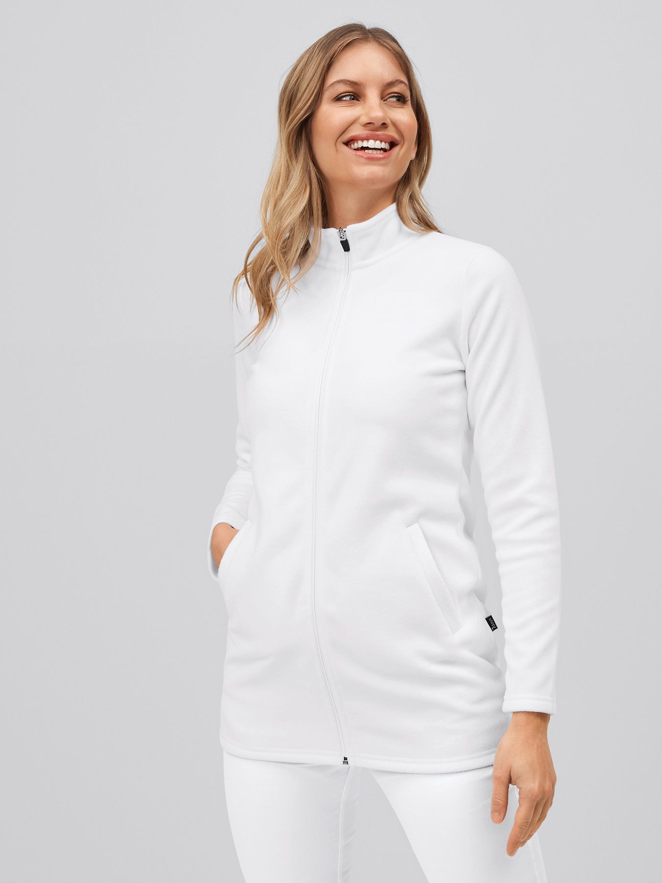 Veste polaire femme KIRUNA – coupe longue, lavage à 60°