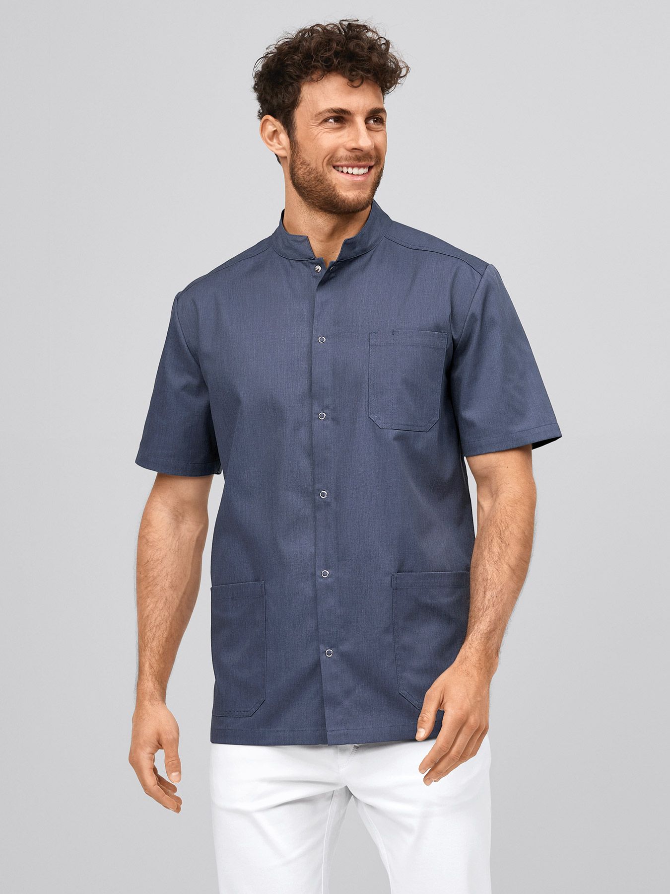 Blouse médicale avec boutonnière à pressions ARNES