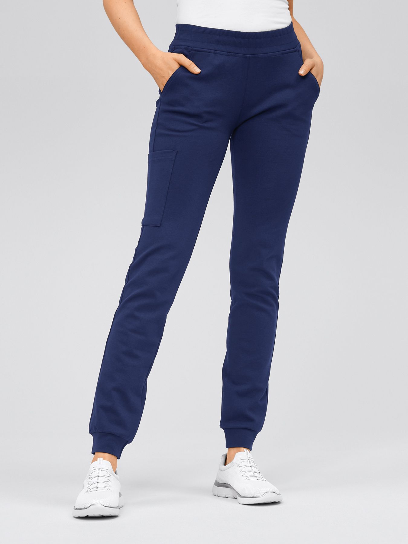 Pantalon femme en jersey à maille interlock PONTO