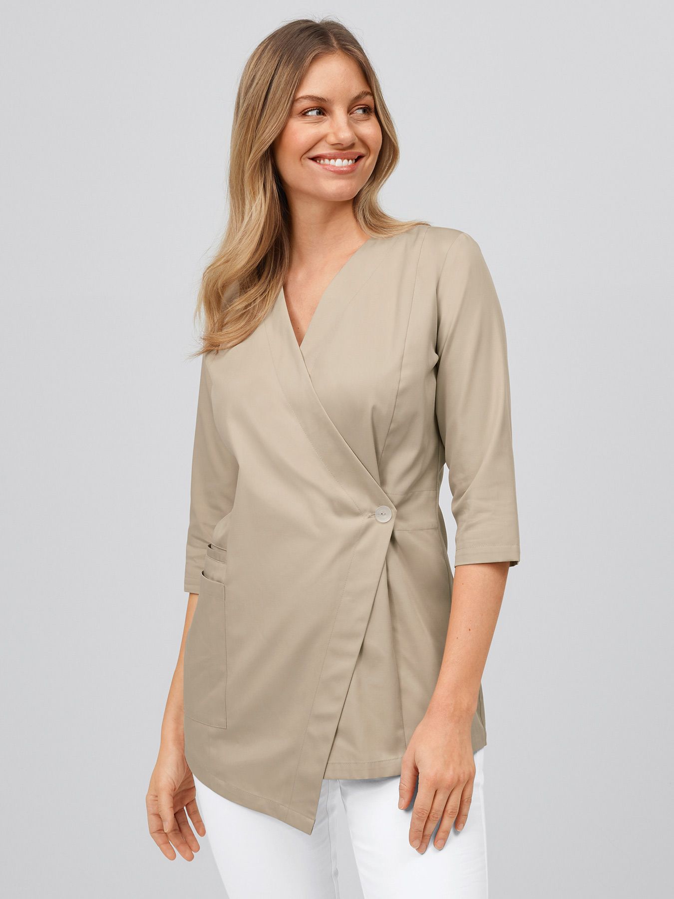 Blouse médicale – cache-cœur