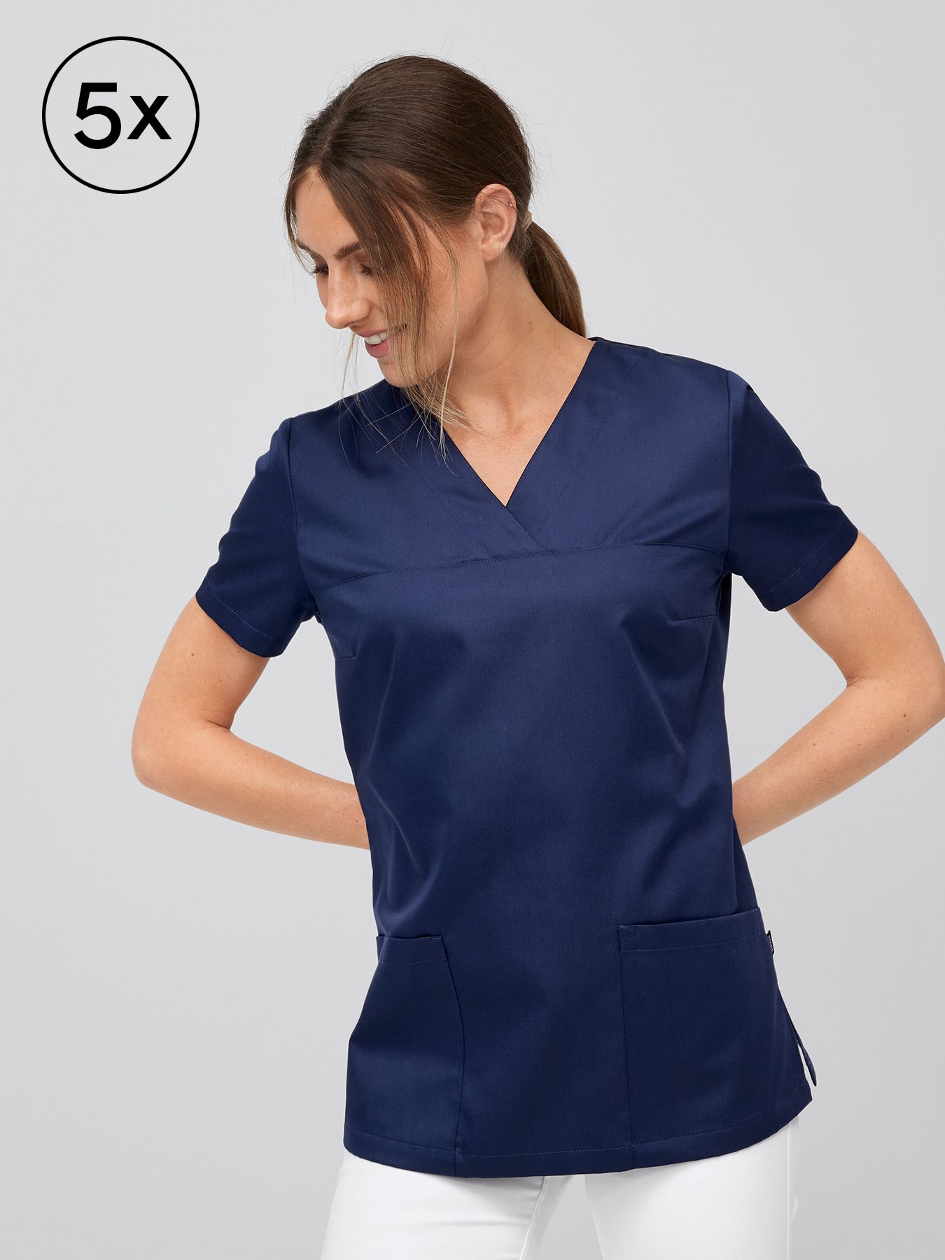 Tunique médicale facile à enfiler BORNA – lot de 5 