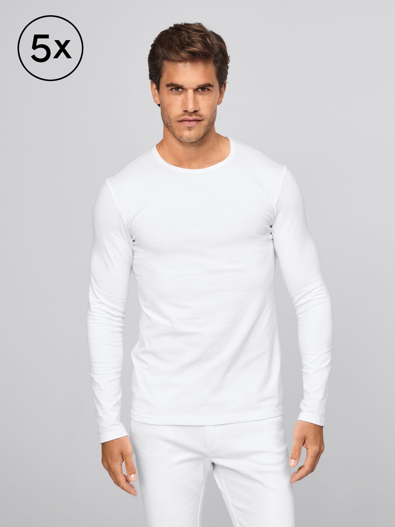 Shirt à manches longues SKIVE – lot de 5 