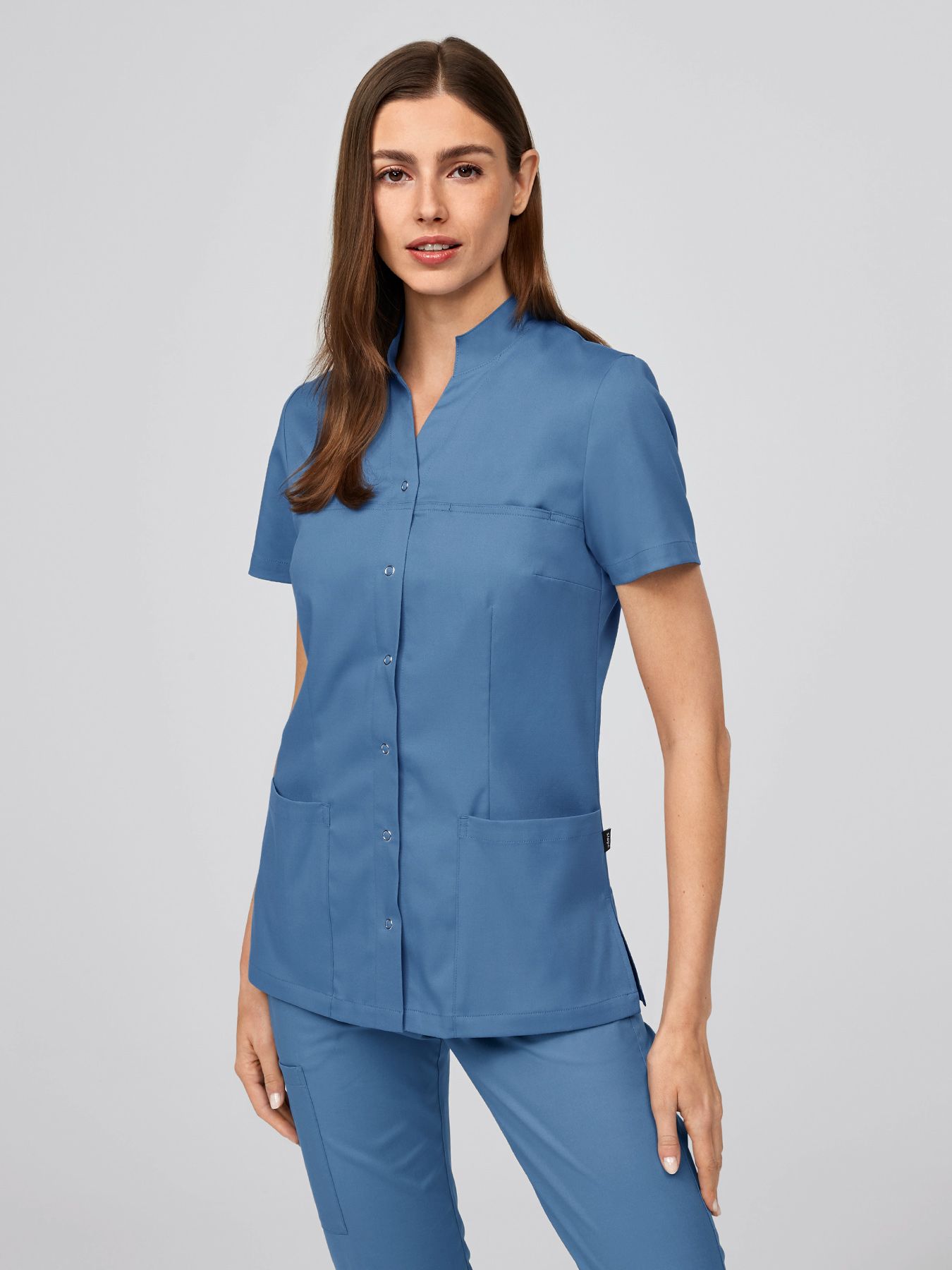 Blouse médicale femme en Lyocell (TENCEL™) VALLETTA - stretch