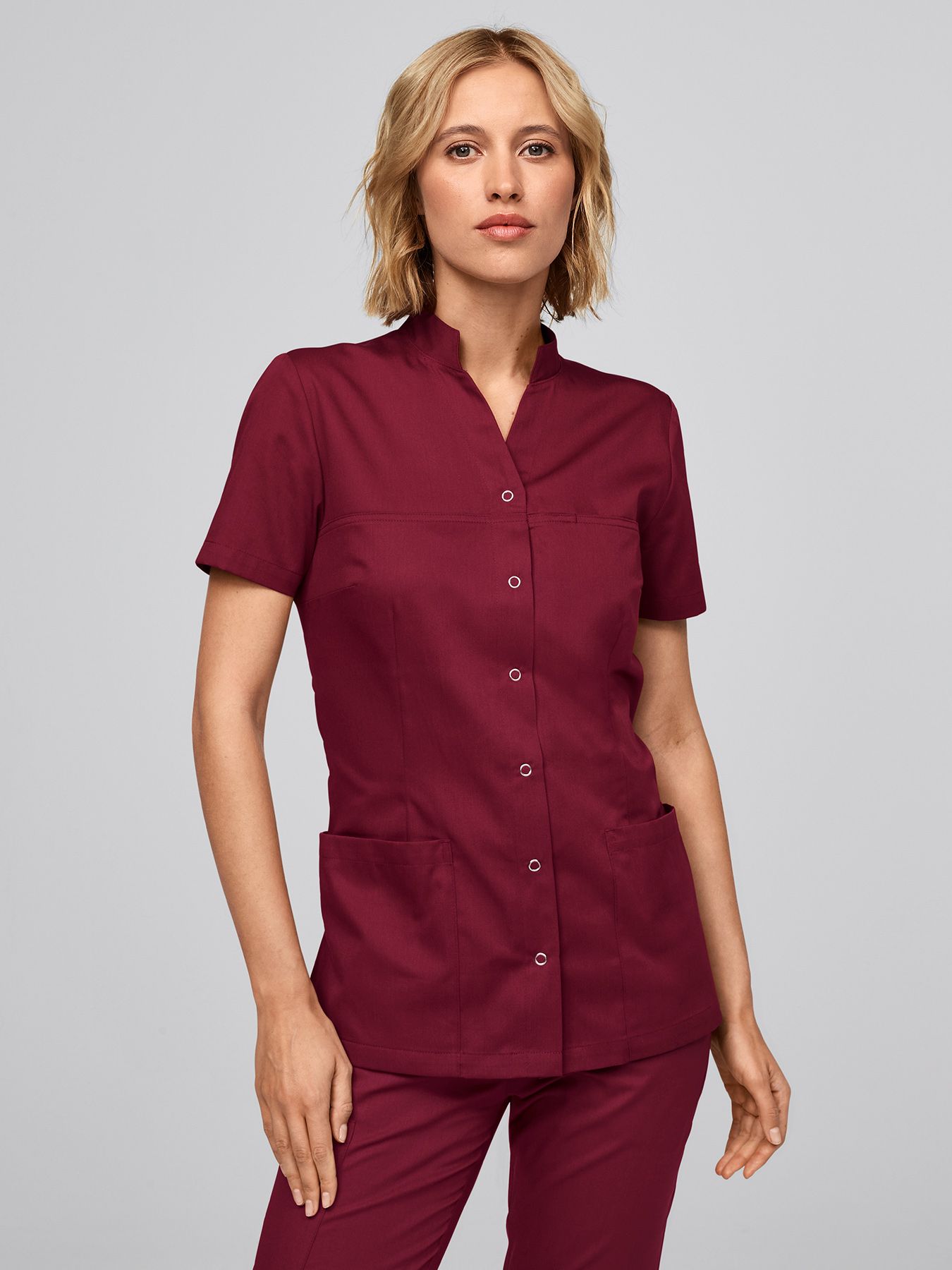 Blouse médicale femme en Lyocell (TENCEL™) VALLETTA - stretch