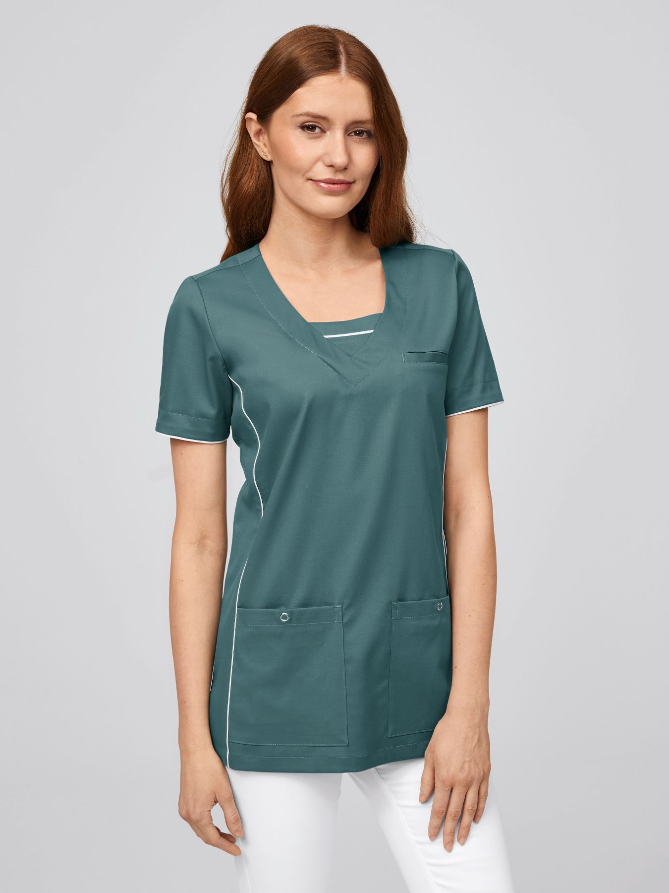 Tunique médicale femme en Lyocell (TENCEL™) ESLIDA - stretch