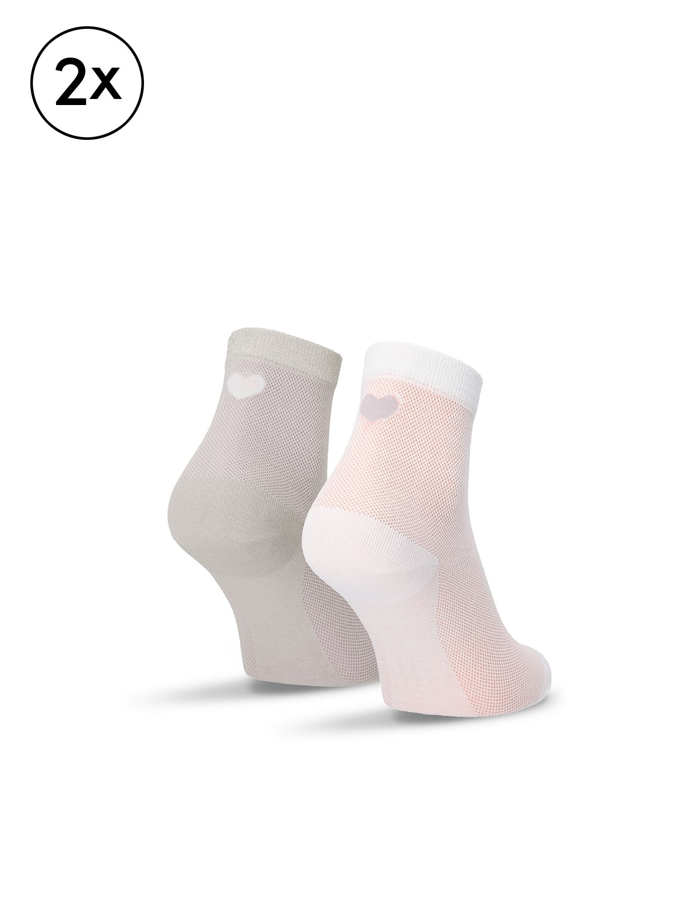 Socquettes Tamaris avec motif cœur - lot de 2