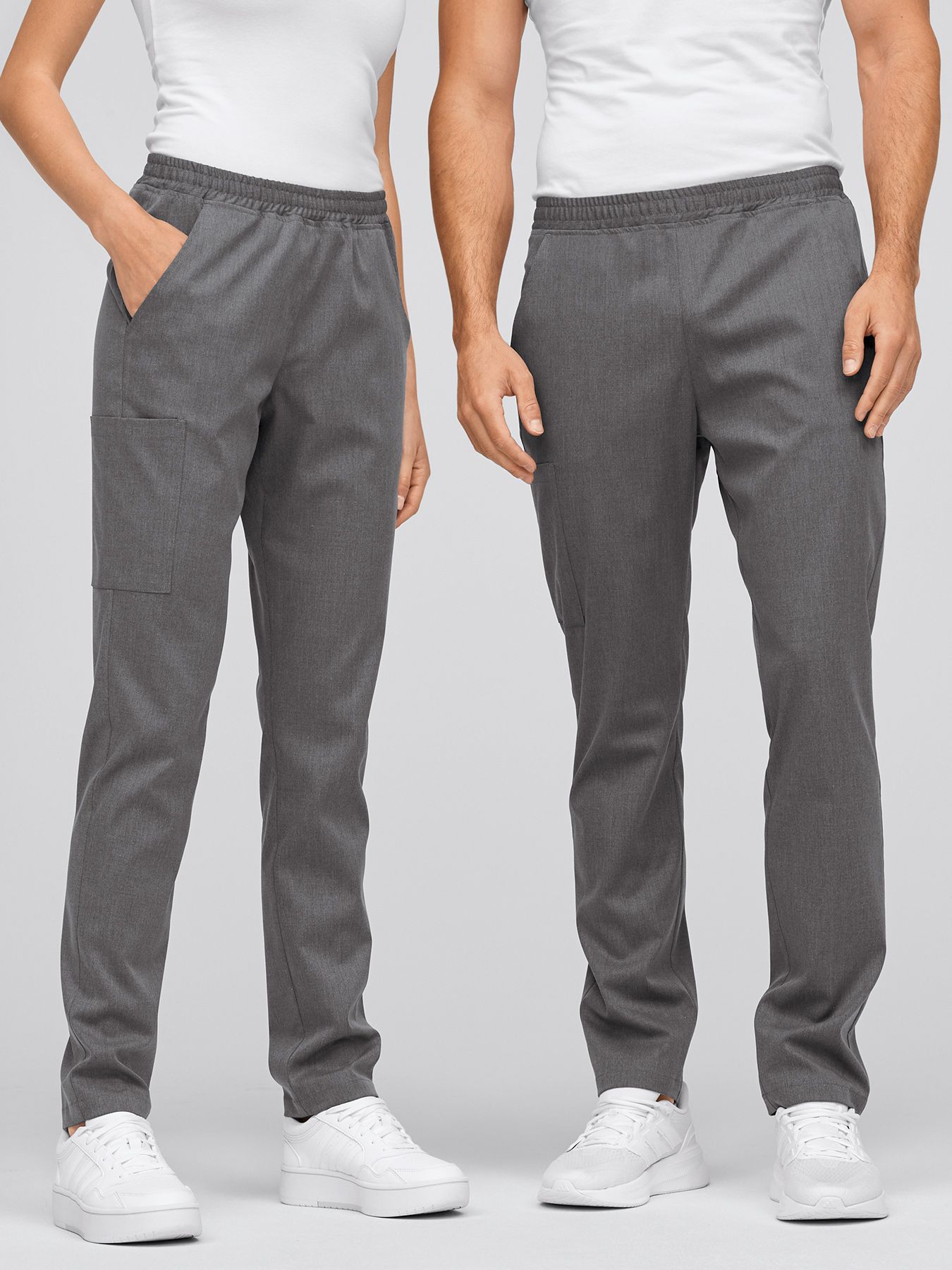 Pantalon mixte à enfiler BARRIE Lyocell (TENCEL™) chiné