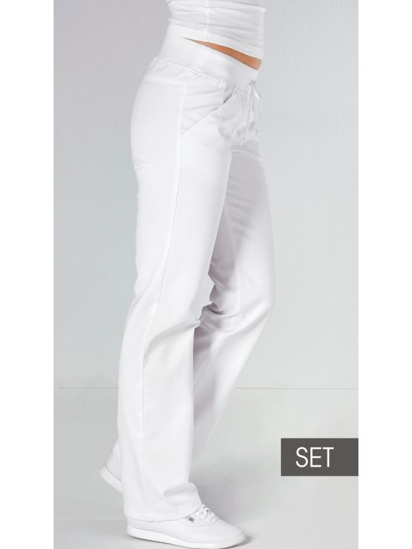 Pantalon ample - bord tricoté - 3 longueurs - lot de 2 