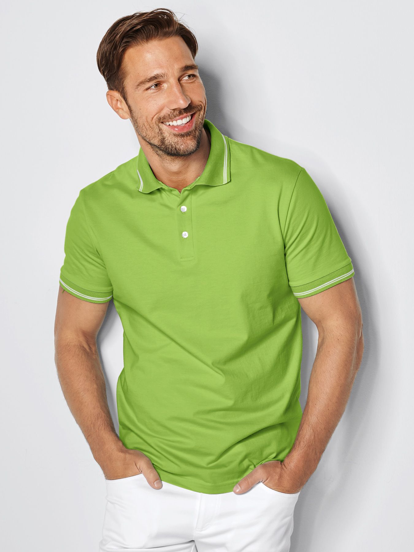 Polo mixte en single jersey