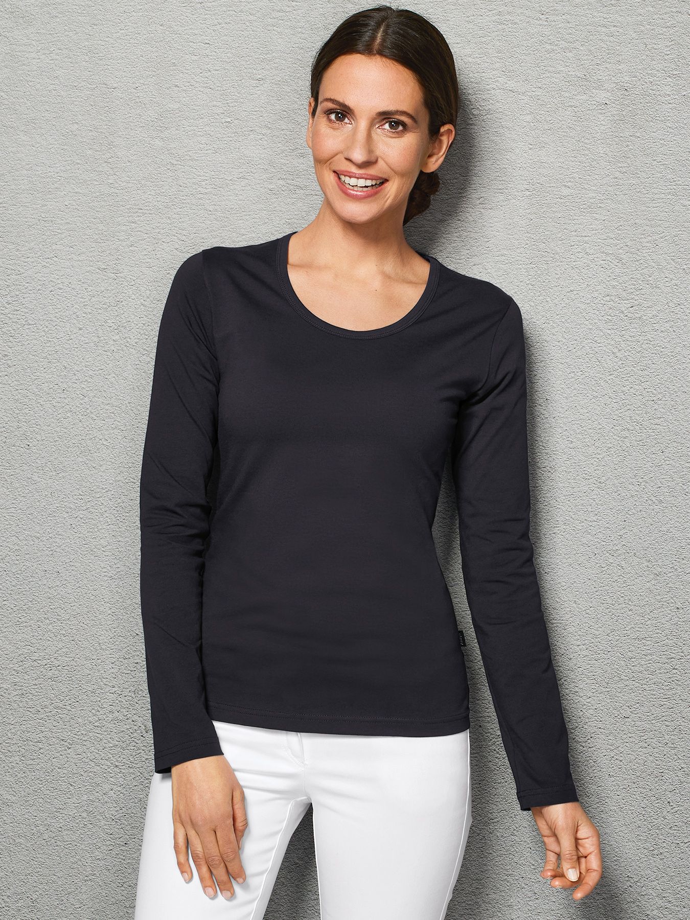 T-shirt femme à manches longues ZAMORA, lavage à 60°