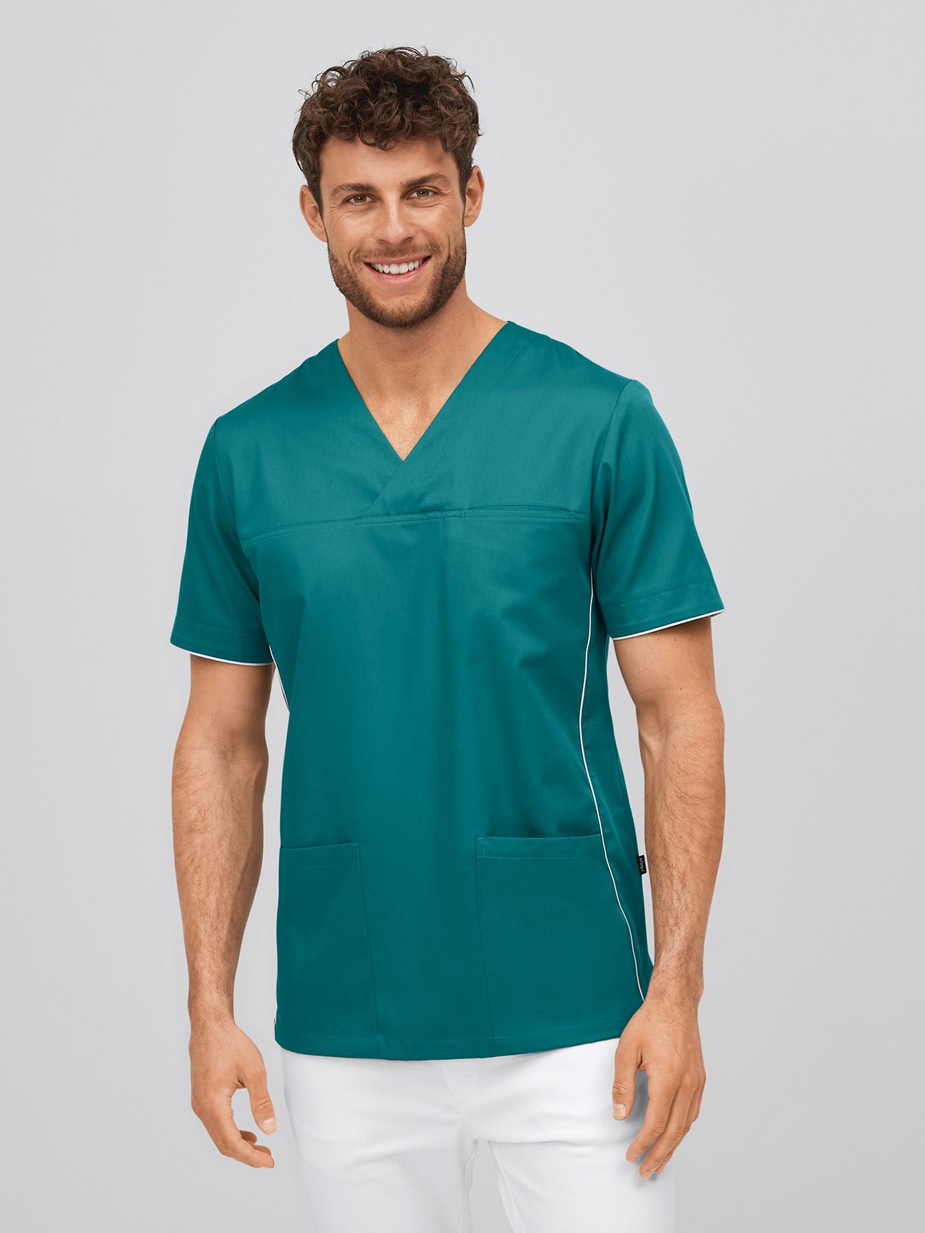 Tunique médicale LORIS mixte à encolure V 
