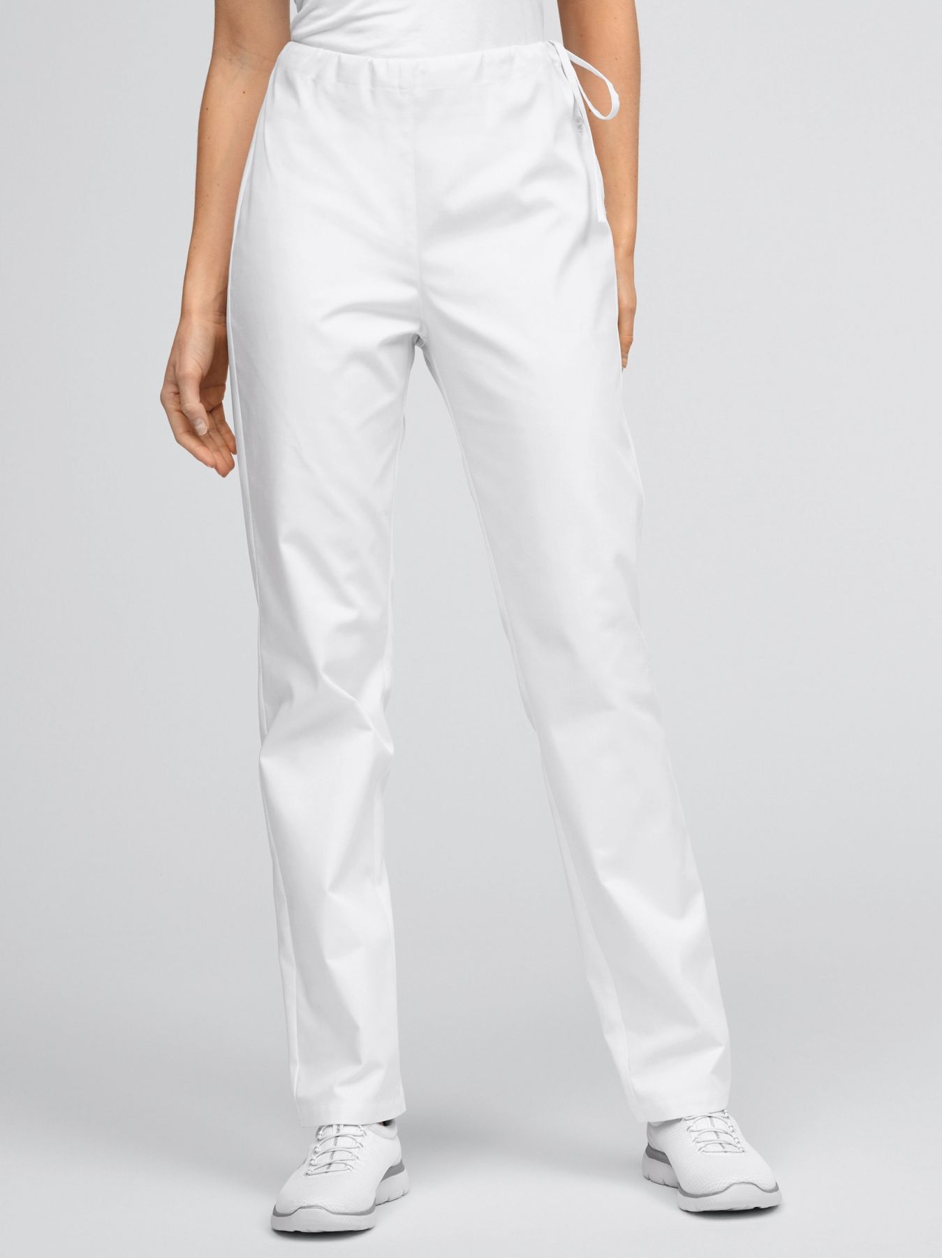 Pantalon de bloc opératoire mixte BOZEN – blanc