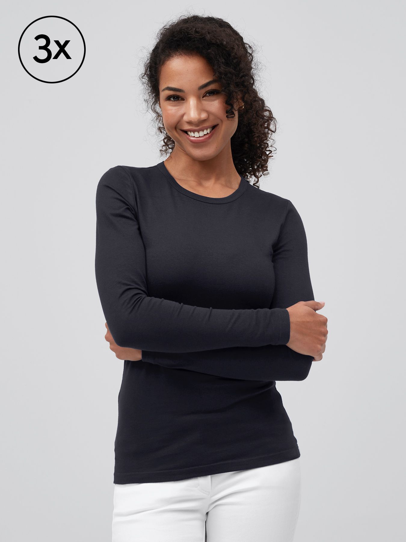 Shirt à manches longues GENT – lot de 3