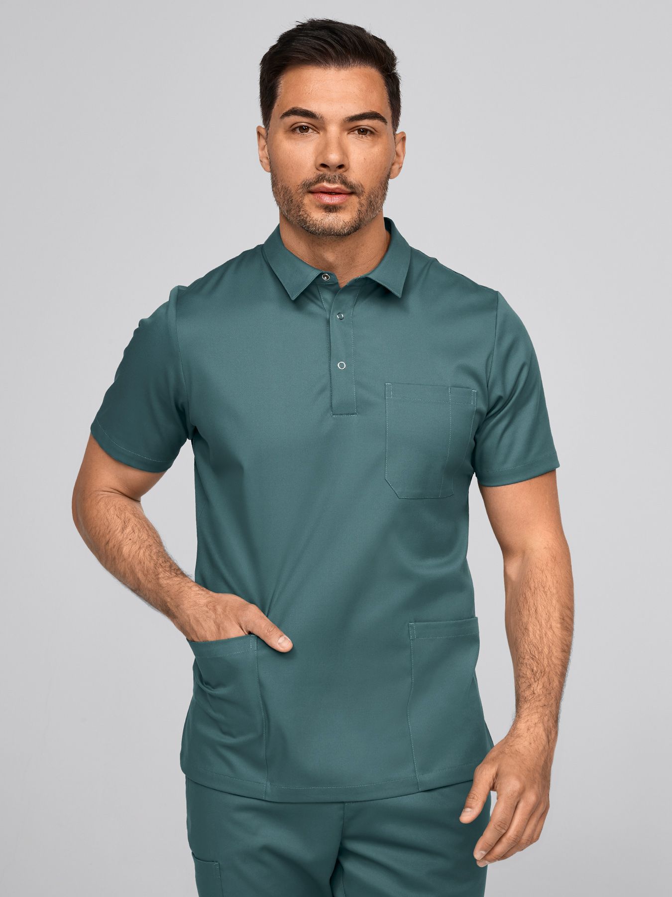 Tunique médicale stretch homme LEVEN Lyocell (TENCEL™)