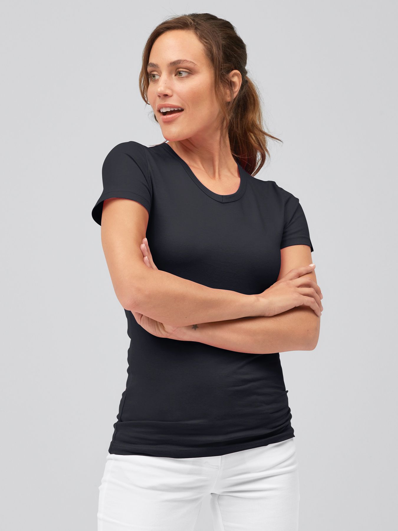 T-shirt femme à encolure V SPARTA , lavage à 60°
