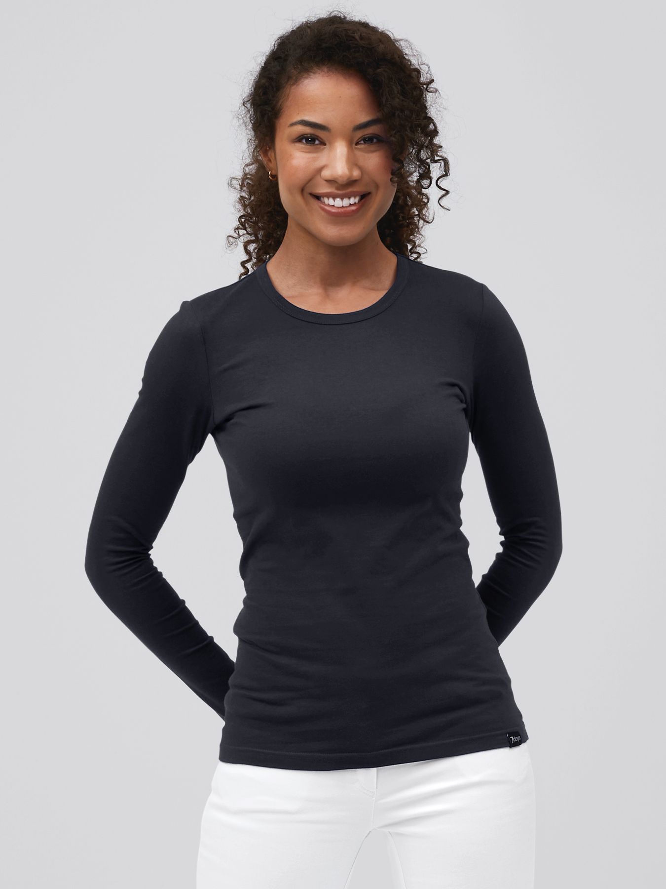 Shirt femme à manches longues MULDA, lavage à 60°