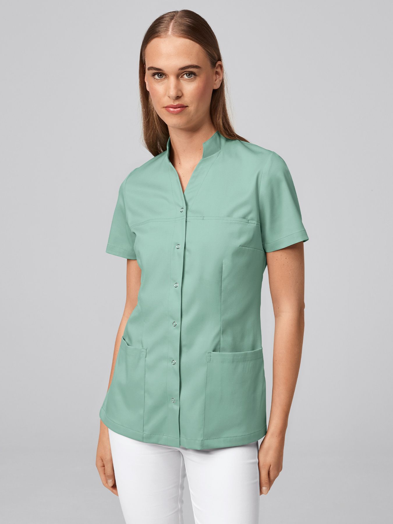 Blouse médicale femme en Lyocell (TENCEL™) VALLETTA - stretch