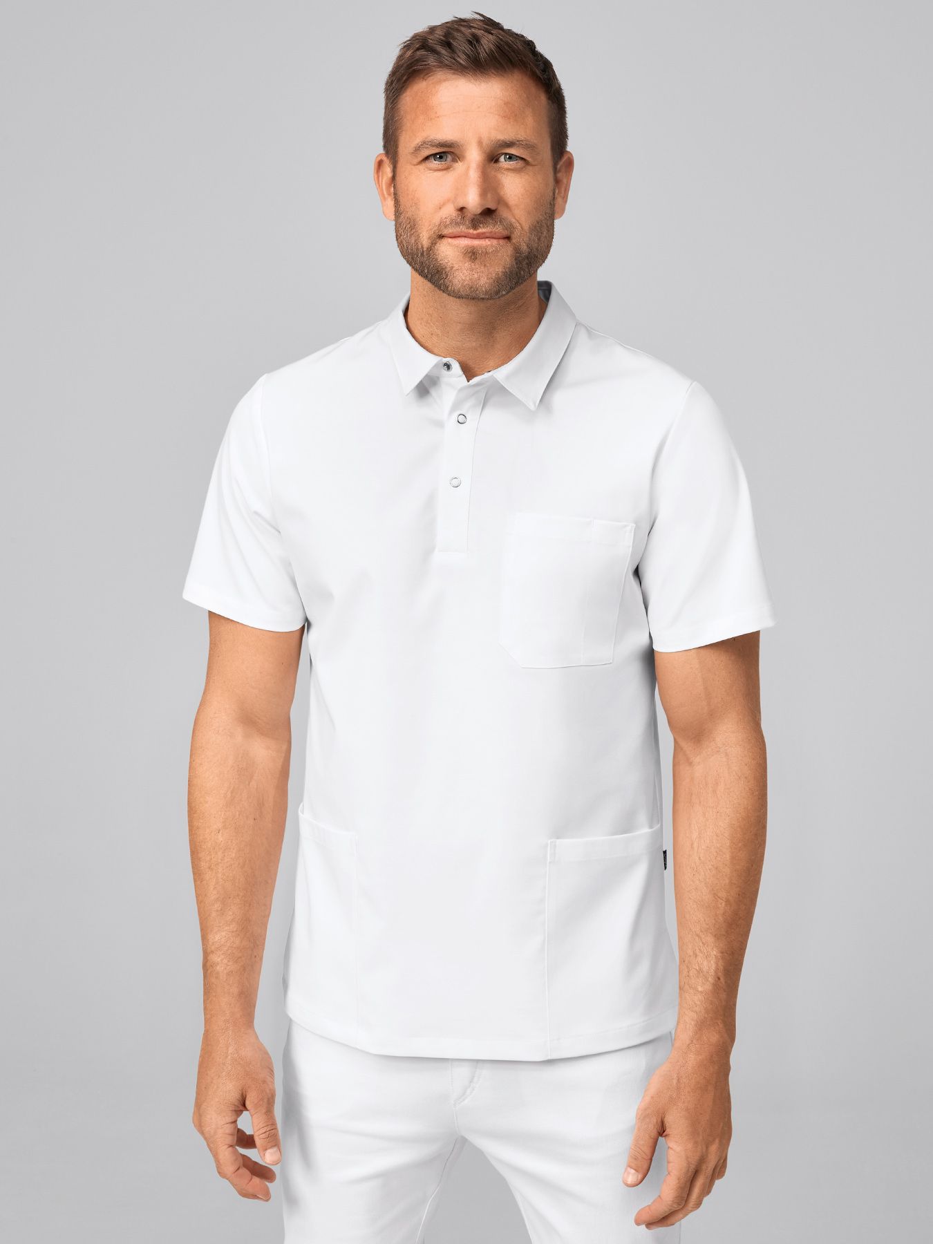 Tunique médicale stretch homme LEVEN Lyocell (TENCEL™)