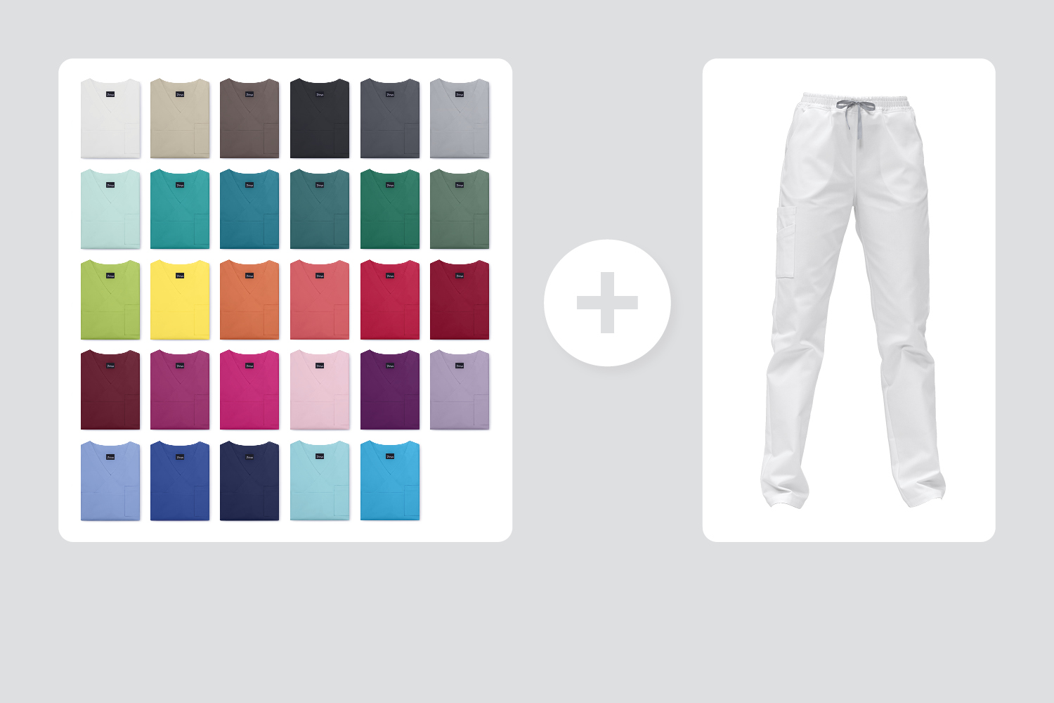 La blouse PISA en plusieurs couleurs avec le pantalon MILANO de 7days