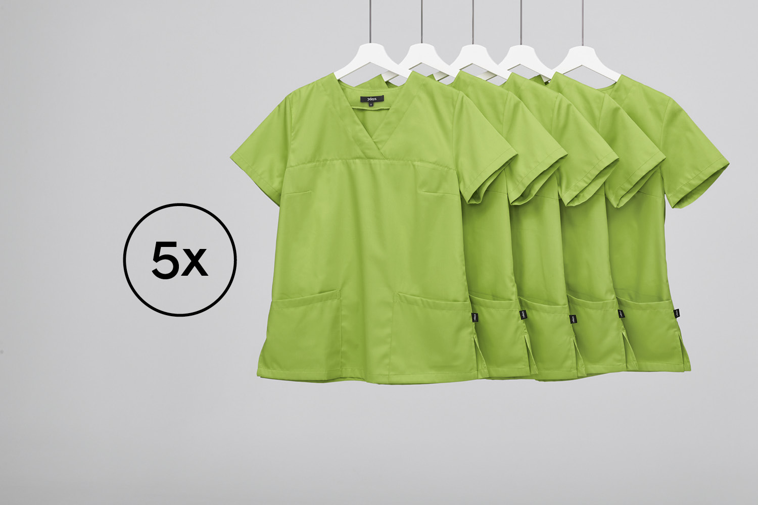 5 fois la même blouse de 7days en multipack